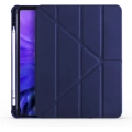 Apple iPad Pro 11 2020 Tablet Kılıfı Standlı Tri Folding Kalemlikli Silikon Smart Cover - Lacivert