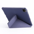 Apple iPad Pro 12.9 inç 2020 Tablet Kılıfı Standlı Tri Folding Kalemlikli Silikon Smart Cover - Mor