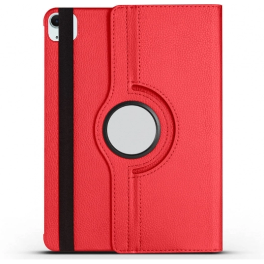 Apple iPad Pro 11 2024 Tablet Kılıfı 360 Derece Dönebilen Standlı Kapak - Kırmızı