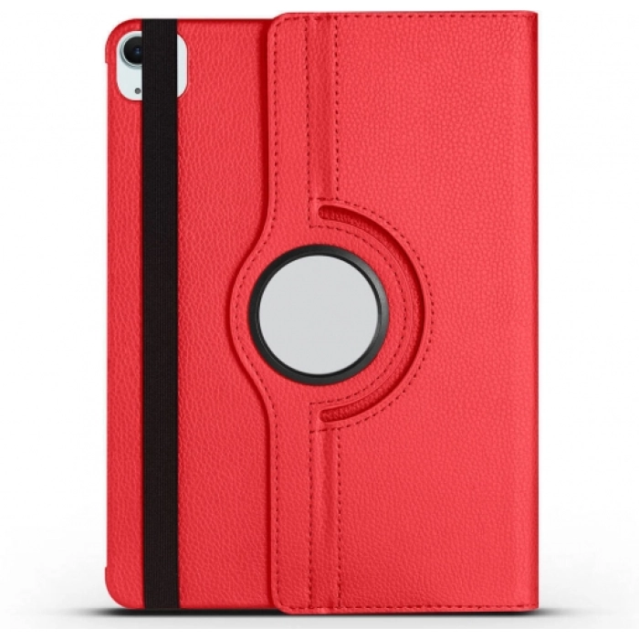 Apple iPad Pro 11 2024 Tablet Kılıfı 360 Derece Dönebilen Standlı Kapak - Kırmızı
