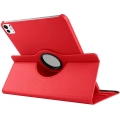 Apple iPad Pro 11 2024 Tablet Kılıfı 360 Derece Dönebilen Standlı Kapak - Kırmızı