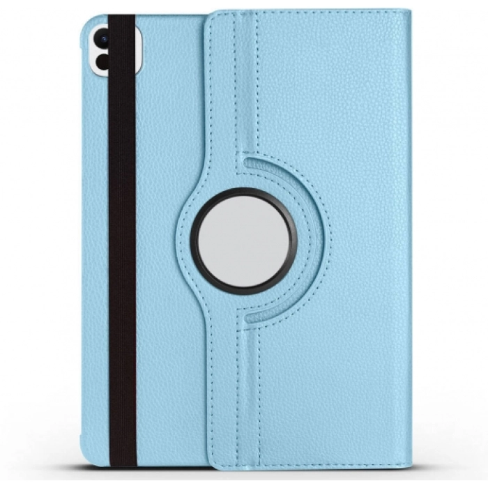 Apple iPad Pro 11 2024 Tablet Kılıfı 360 Derece Dönebilen Standlı Kapak - Mavi