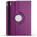Apple iPad Pro 11 2024 Tablet Kılıfı 360 Derece Dönebilen Standlı Kapak - Mor