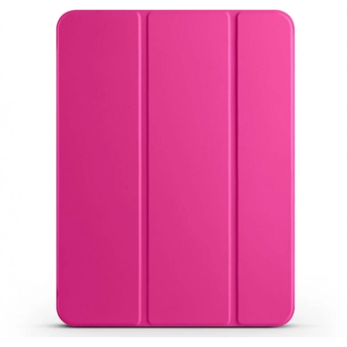 Apple iPad Pro 11 2024 Tablet Kılıfı Flip Smart Standlı Kalem Bölmeli Akıllı Kapak Smart Cover - Pembe Koyu