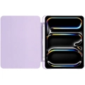 Apple iPad Pro 11 2024 Tablet Kılıfı Flip Smart Standlı Kalem Bölmeli Akıllı Kapak Smart Cover - Pembe Koyu