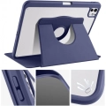 Apple iPad Pro 11 2024 Tablet Kılıfı Termik Kalem Bölmeli Dönebilen Standlı Kapak - Lavanta Grisi