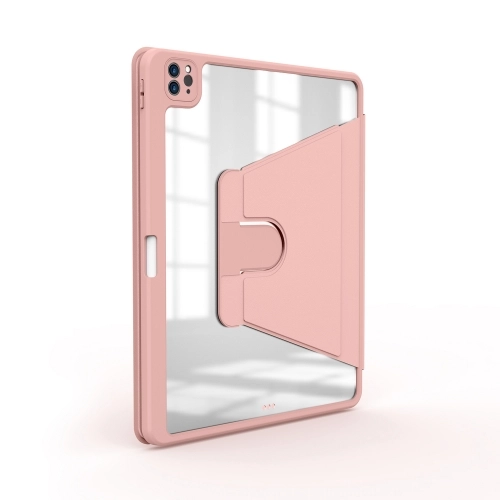 Apple iPad Pro 11 inç 2020 Tablet Kılıf Zore Nayn Dönebilen Standlı Kapak - Pembe