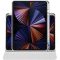 Apple iPad Pro 11 inç 2020 Tablet Kılıfı Termik Kalem Bölmeli Dönebilen Standlı Kapak - Gri