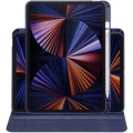 Apple iPad Pro 11 inç 2020 Tablet Kılıfı Termik Kalem Bölmeli Dönebilen Standlı Kapak - Lacivert