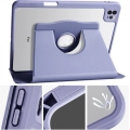 Apple iPad Pro 11 inç 2020 Tablet Kılıfı Termik Kalem Bölmeli Dönebilen Standlı Kapak - Lavanta Gri