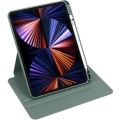 Apple iPad Pro 11 inç 2020 Tablet Kılıfı Termik Kalem Bölmeli Dönebilen Standlı Kapak - Yeşil