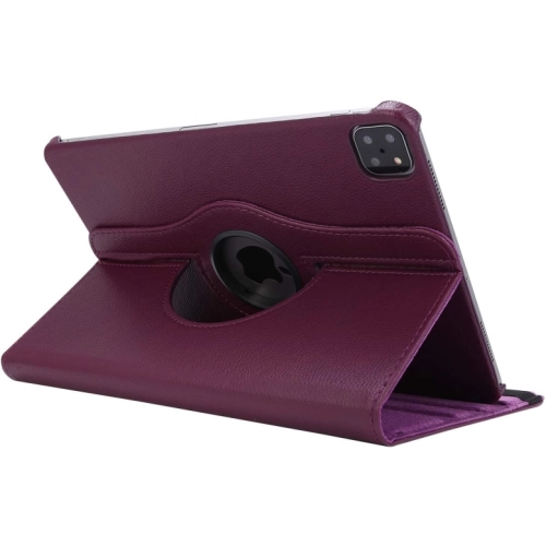 Apple iPad Pro 11 inç 2021 (3. Nesil) Tablet Kılıfı 360 Derece Dönebilen Standlı Kapak - Mor