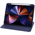 Apple iPad Pro 11 inç 2021 (3. Nesil) Tablet Kılıfı Termik Kalem Bölmeli Dönebilen Standlı Kapak - Lacivert