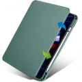 Apple iPad Pro 11 inç 2021 (3. Nesil) Tablet Kılıfı Termik Kalem Bölmeli Dönebilen Standlı Kapak - Yeşil