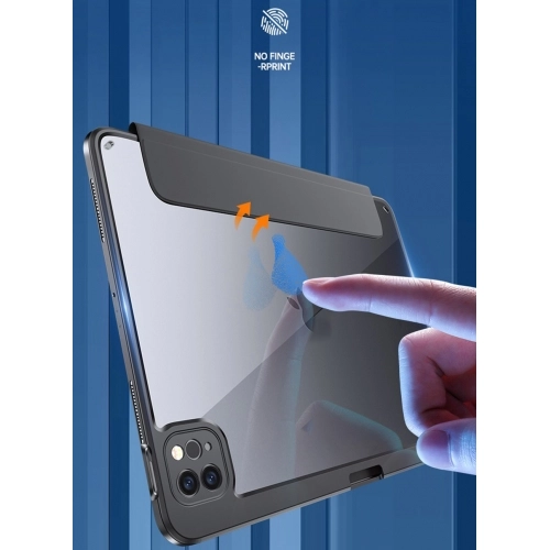 Apple iPad Pro 12.9 2021 (5. Nesil) Tablet Kılıf Nort Smart Cover Standlı Uyku Modlu Kapak - Pembe