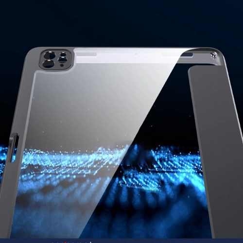 Apple iPad Pro 12.9 2021 (5. Nesil) Tablet Kılıf Nort Smart Cover Standlı Uyku Modlu Kapak - Siyah