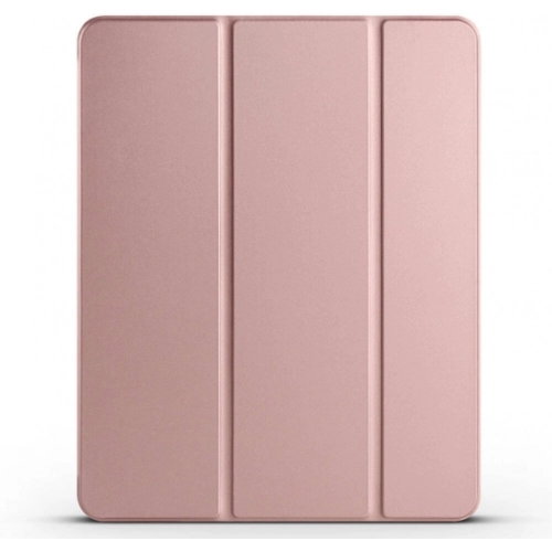 Apple iPad Pro 12.9 2021 (5. Nesil) Tablet Kılıfı Flip Smart Standlı Kalem Bölmeli Akıllı Kapak Smart Cover - Rose Gold
