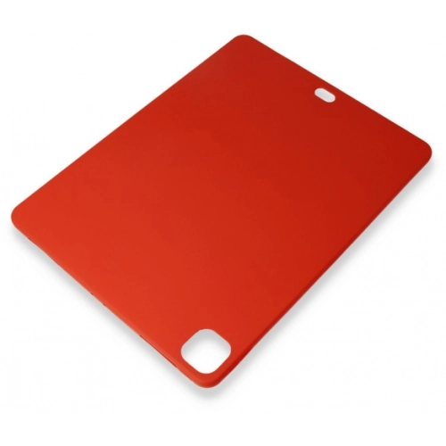 Apple iPad Pro 12.9 2022 M2 (6. Nesil) İnce Mat Esnek Silikon - Kırmızı