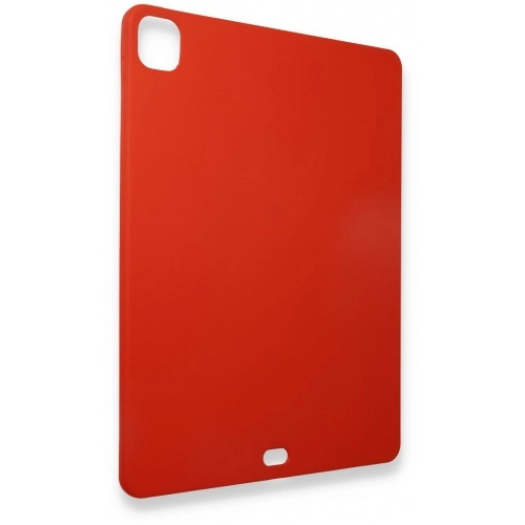 Apple iPad Pro 12.9 2022 M2 (6. Nesil) İnce Mat Esnek Silikon - Kırmızı