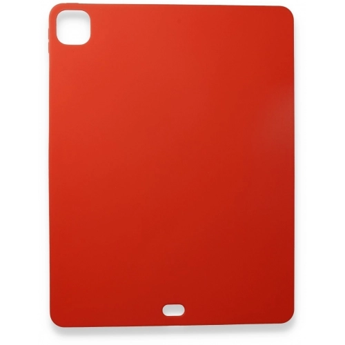 Apple iPad Pro 12.9 2022 M2 (6. Nesil) İnce Mat Esnek Silikon - Kırmızı