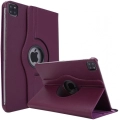 Apple iPad Pro 12.9 2022 M2 (6. Nesil) Tablet Kılıfı 360 Derece Dönebilen Standlı Kapak - Mor