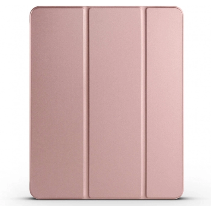 Apple iPad Pro 12.9 2022 M2 (6. Nesil) Tablet Kılıfı Flip Smart Standlı Kalem Bölmeli Akıllı Kapak Smart Cover - Rose Gold