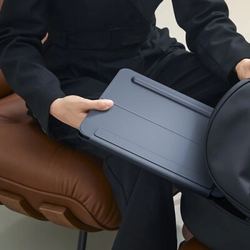 Apple iPad Pro 12.9 2022 M2 Benks KB02 Kablosuz Klavyeli Kılıf - Gri