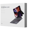 Apple iPad Pro 12.9 2022 M2 Benks KB02 Kablosuz Klavyeli Kılıf - Gri