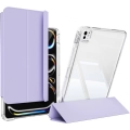Apple iPad Pro 13 2024 ​Kılıf Magnetik Ayrılabilen Airbagli Sliding Silikon Tablet Kapak - Lavender