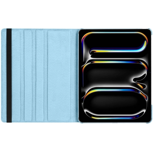 Apple iPad Pro 13 2024 Tablet Kılıfı 360 Derece Dönebilen Standlı Kapak - Kırmızı