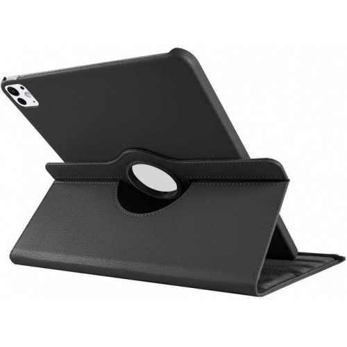 Apple iPad Pro 13 2024 Tablet Kılıfı 360 Derece Dönebilen Standlı Kapak - Mavi