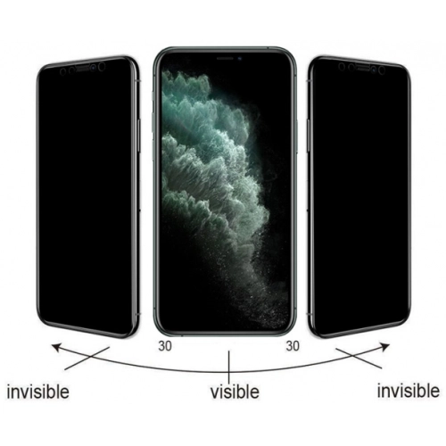 Apple iPhone 11 Ekran Koruyucu Kolay Uygulama Aparatlı 5D Magic Privacy Glass Hayalet Cam