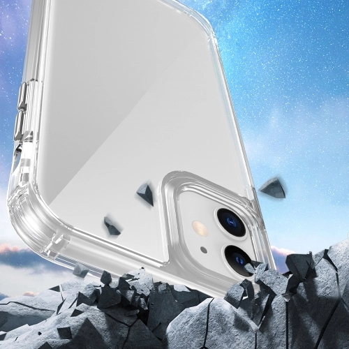Apple iPhone 11 Kılıf Airbagli Takılabilir Askı Aparatlı Esnek Snap Silikon Kapak - Şeffaf