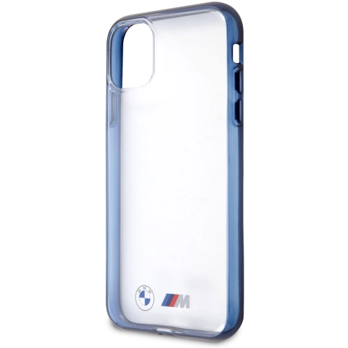 Apple iPhone 11 Kılıf BMW Buzlu Transparan Dizayn Kapak - Şeffaf-Mavi