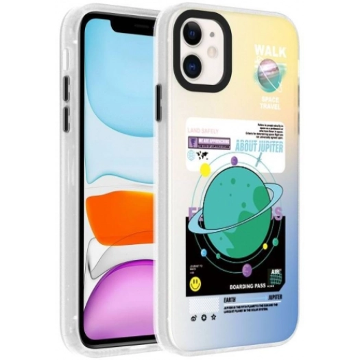 Apple iPhone 11 Kılıf Desenli Zore Dragon Sert Kapak - Gezegen