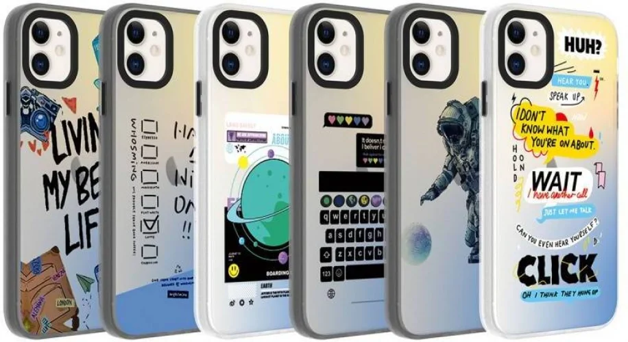 Apple iPhone 11 Kılıf Desenli Zore Dragon Sert Kapak - Seyahat