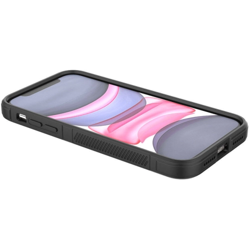 Apple iPhone 11 Kılıf Esnek TPU Oyuklu Arka Yüzey Tasarımlı Zore Etnik Silikon Kapak - Koyu Yeşil