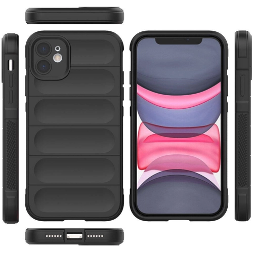 Apple iPhone 11 Kılıf Esnek TPU Oyuklu Arka Yüzey Tasarımlı Zore Etnik Silikon Kapak - Lacivert