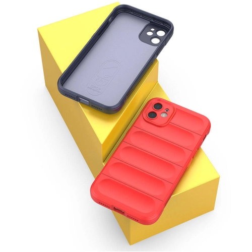 Apple iPhone 11 Kılıf Esnek TPU Oyuklu Arka Yüzey Tasarımlı Zore Etnik Silikon Kapak - Lacivert