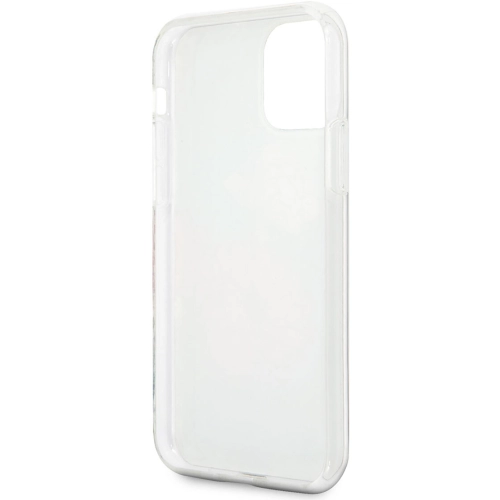 Apple iPhone 11 Kılıf GUESS Çiçek Desenli Tasarım Kapak - Siyah