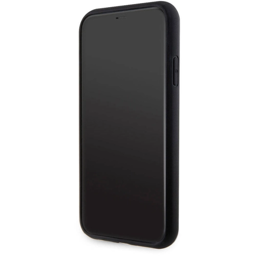 Apple iPhone 11 Kılıf Guess Orjinal Lisanslı 4G Büyük Metal Logolu Glitter Kapak - Pembe