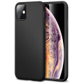Apple iPhone 11 Kılıf İnce Soft Mat Renkli Esnek Silikon Kapak - Siyah