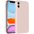 Apple iPhone 11 Kılıf İçi Kadife Dokulu Kartlık Hazneli Mat Vitra Silikon Kapak - Pembe