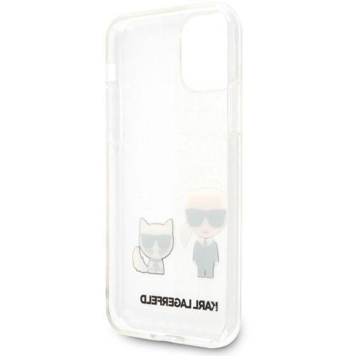 Apple iPhone 11 Kılıf Karl Lagerfeld Sert TPU K&C Dizayn Kapak - Pembe