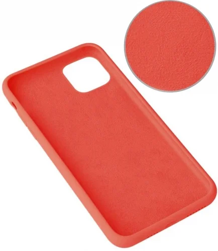 Apple iPhone 11 Kılıf Liquid Serisi İçi Kadife İnci Esnek Silikon Kapak - Kırmızı