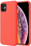 Apple iPhone 11 Kılıf Liquid Serisi İçi Kadife İnci Esnek Silikon Kapak - Kırmızı