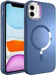 Apple iPhone 11 Kılıf Magsafe Wireless Şarj Özellikli Stil Kapak - Sierra Mavi
