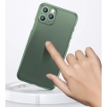 Apple iPhone 11 Kılıf Mat Şeffaf Esnek Kaliteli Ultra İnce PP Silikon  - Siyah