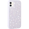 Apple iPhone 11 Kılıf Parlak Taşlı Tasarım Zore Pırlanta Kapak - Beyaz