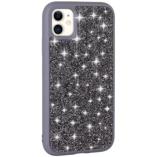 Apple iPhone 11 Kılıf Parlak Taşlı Tasarım Zore Pırlanta Kapak - Gri